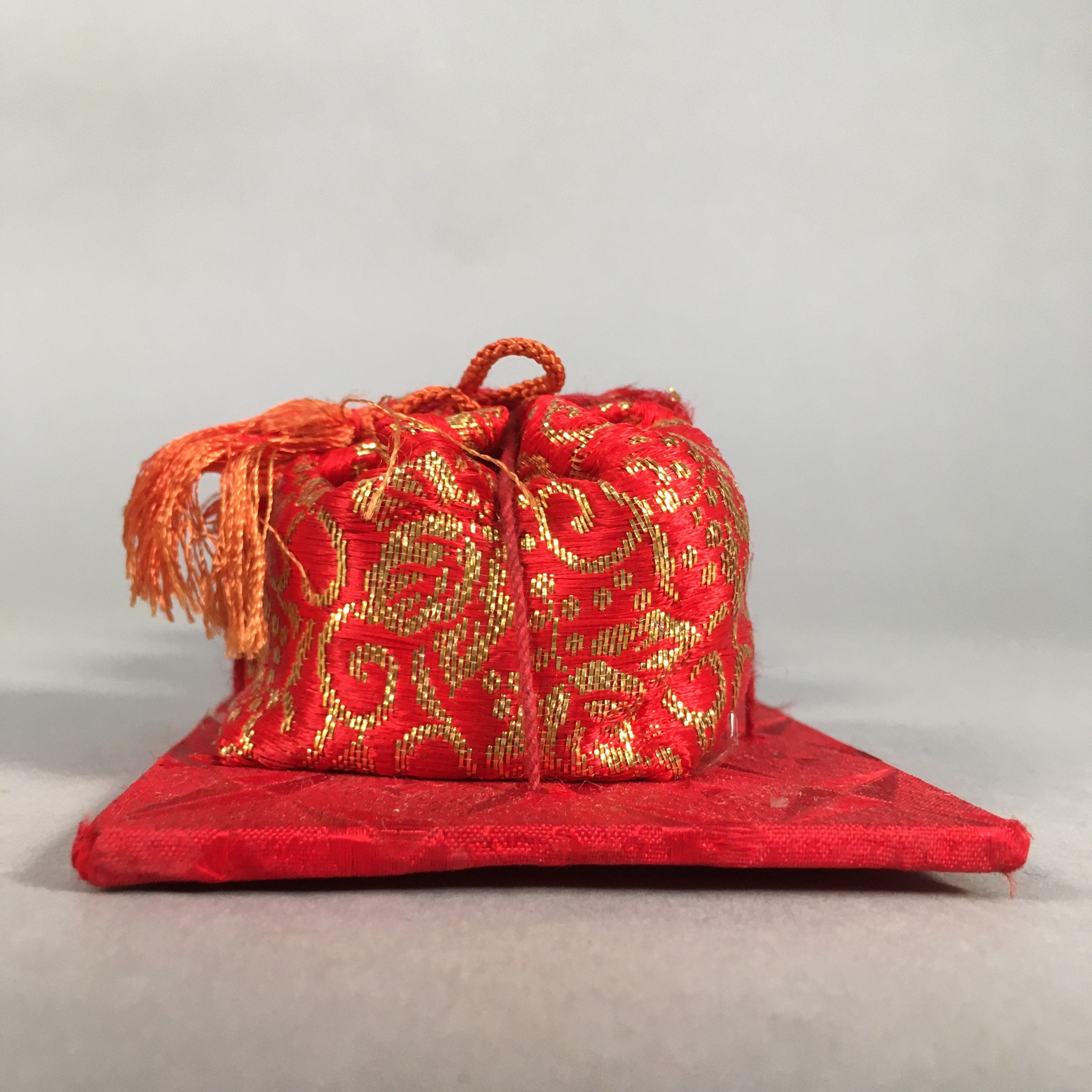 Japanese Hina Doll Miniature Furniture Vtg Fire Pit Clothes Bag Hibachi ID287