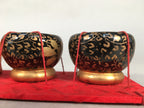 Japanese Hina Doll Miniature Furniture Vtg Fire Pit Clothes Bag Hibachi ID287
