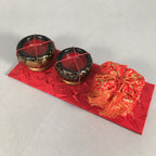 Japanese Hina Doll Miniature Furniture Vtg Fire Pit Clothes Bag Hibachi ID287