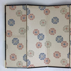 Japanese Hina Doll Miniature Furniture Vtg Gold Folding Screen Panel Byobu ID432