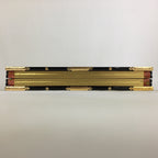 Japanese Hina Doll Miniature Furniture Vtg Gold Folding Screen Panel Byobu ID432