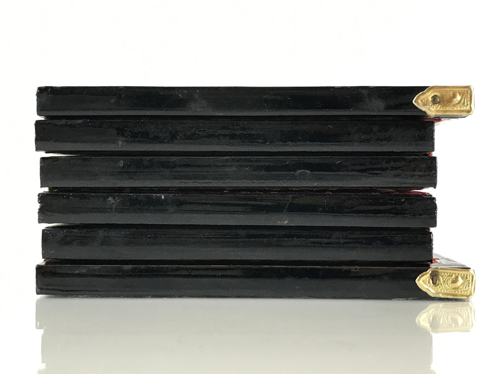 Japanese Hina Doll Miniature Furniture Vtg Gold Folding Screen Panel Byobu ID475