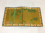 Japanese Hina Doll Miniature Furniture Vtg Gold Screen Folding Panel Byobu ID429