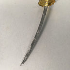 Japanese Hina Doll Ningyo Boy's Day Sword Display Vtg Katana Metal ID373