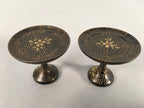 Japanese Hina Doll Offering Stand Pair Vtg Furniture Wooden Lacquered ID335