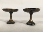 Japanese Hina Doll Offering Stand Pair Vtg Furniture Wooden Lacquered ID335