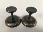 Japanese Hina Doll Offering Stand Pair Vtg Furniture Wooden Lacquered ID335