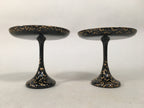 Japanese Hina Doll Offering Stand Pair Vtg Furniture Wooden Lacquered ID343