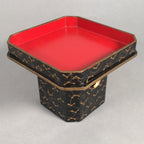 Japanese Hina Doll Offering Stand Vtg Furniture Wooden Lacquered Sanpo ID317
