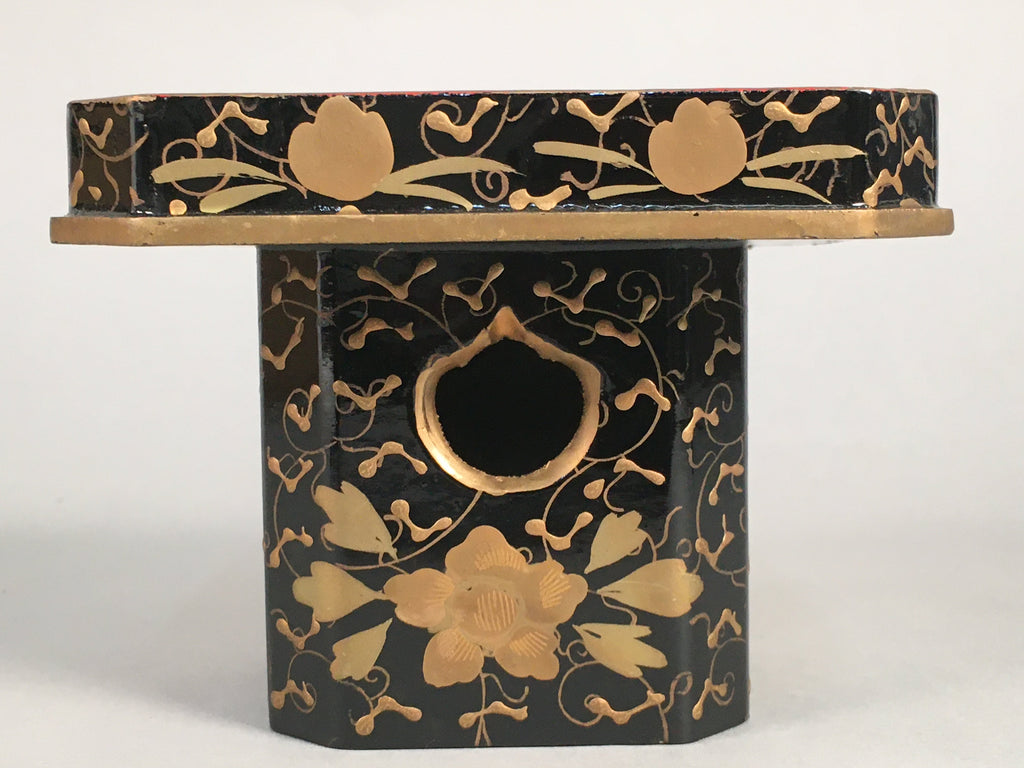 Japanese Hina Doll Offering Stand Vtg Furniture Wooden Lacquered Sanpo ID317