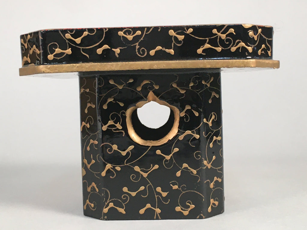 Japanese Hina Doll Offering Stand Vtg Furniture Wooden Lacquered Sanpo ID317