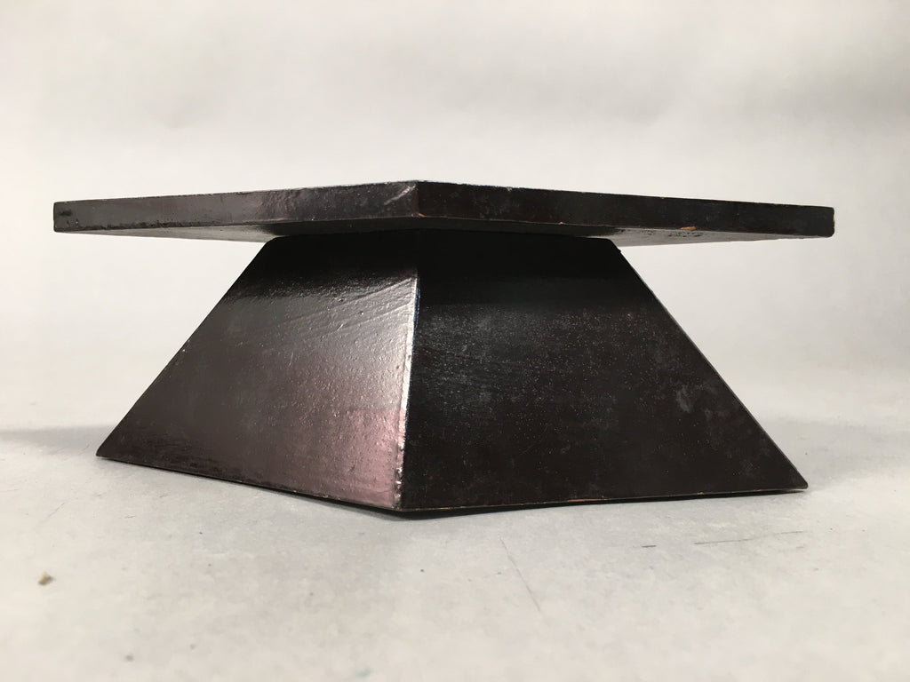 Japanese Hina Doll Rhombus Offering Stand Pair Vtg Furniture Wood Lacquer ID339
