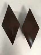 Japanese Hina Doll Rhombus Offering Stand Pair Vtg Furniture Wood Lacquer ID339