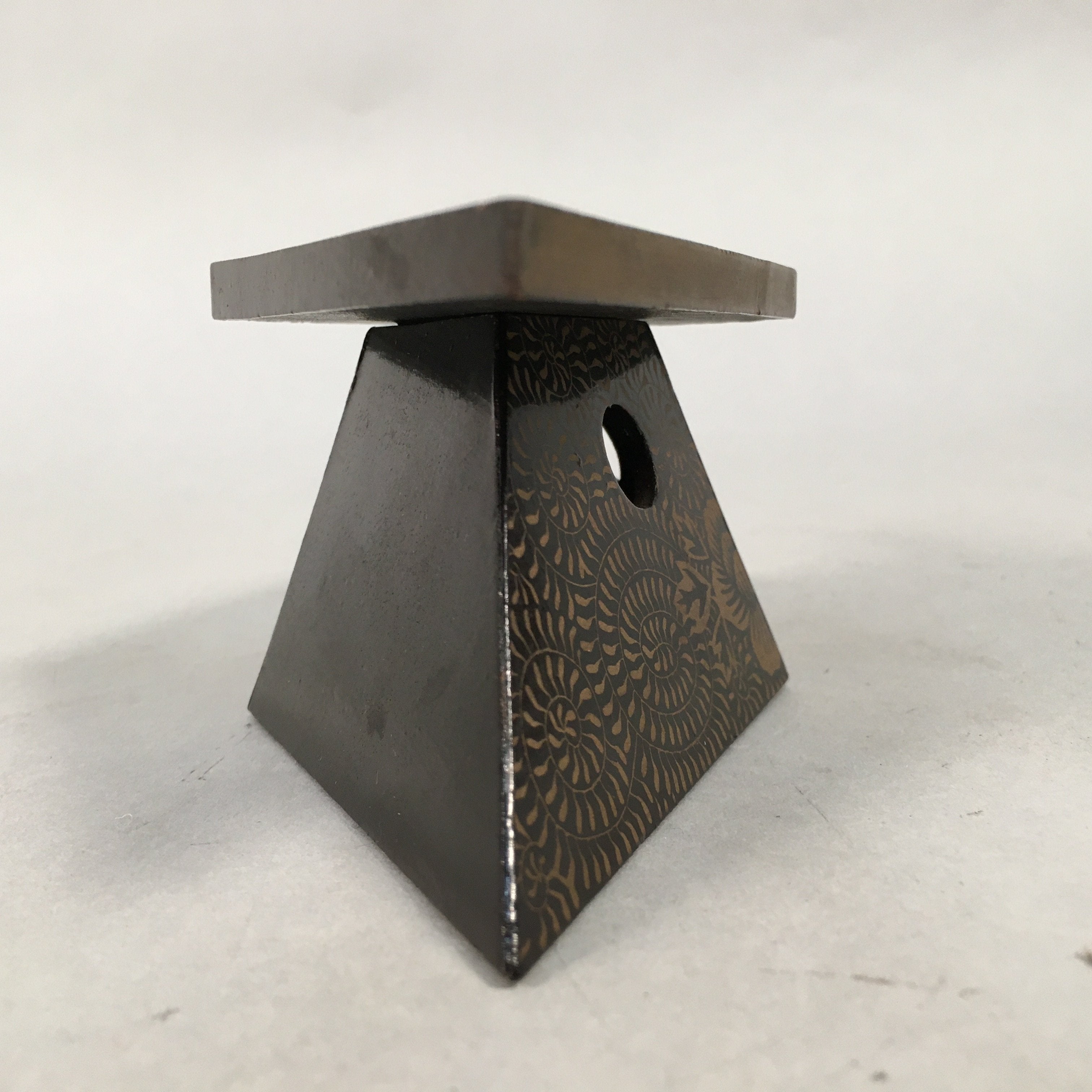 Japanese Hina Doll Rhombus Offering Stand Pair Vtg Furniture Wood Lacquer ID339