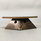 Japanese Hina Doll Rhombus Offering Stand Pair Vtg Furniture Wood Lacquer ID339