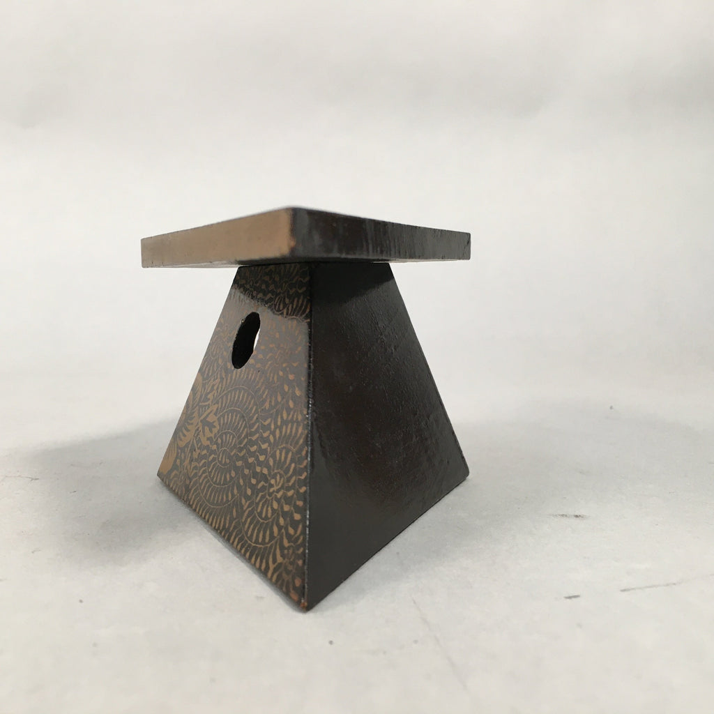 Japanese Hina Doll Rhombus Offering Stand Pair Vtg Furniture Wood Lacquer ID339