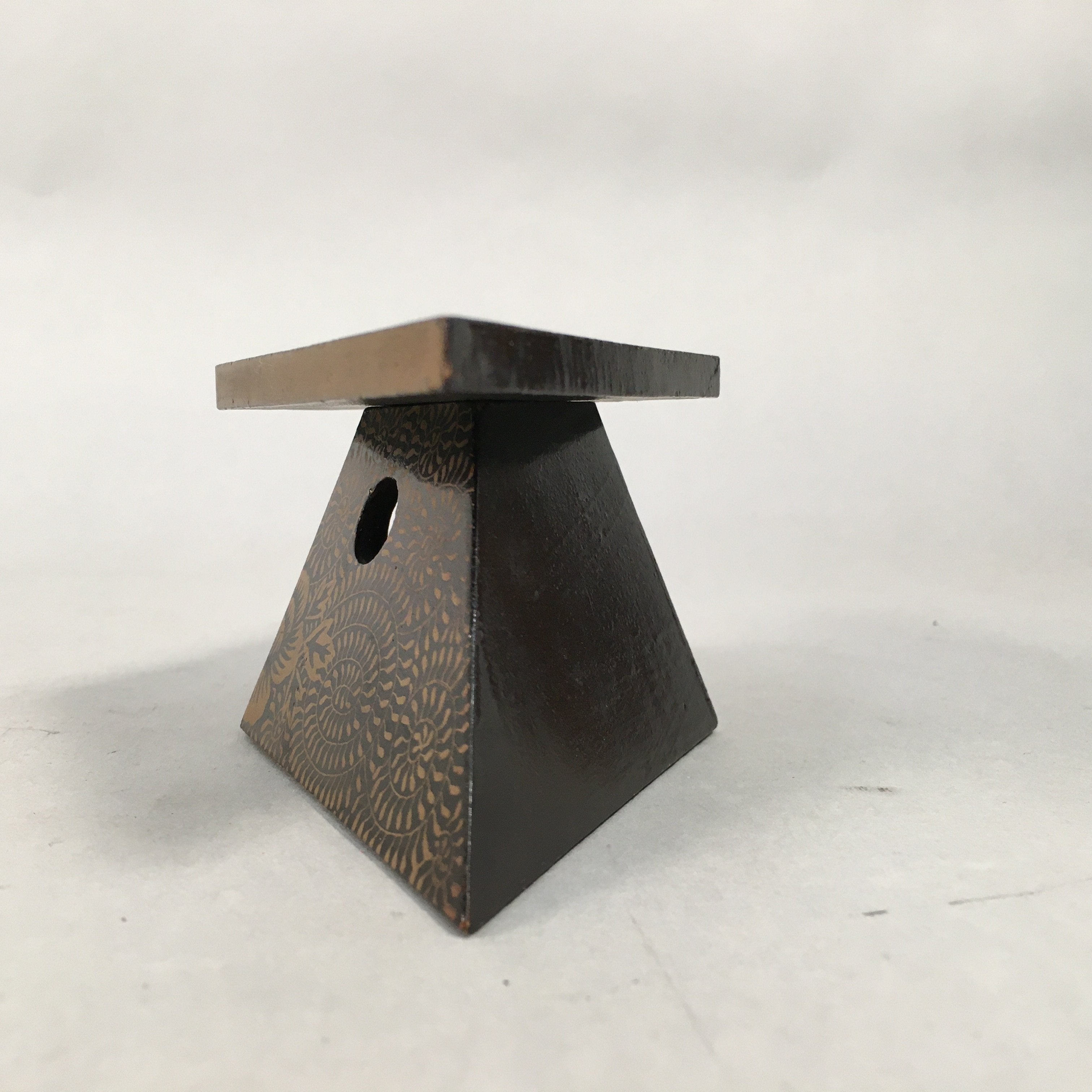 Japanese Hina Doll Rhombus Offering Stand Pair Vtg Furniture Wood Lacquer ID339