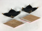 Japanese Hina Doll Rhombus Rice Cake Offering Stand Pair Vtg Furniture Wood ID40