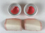 Japanese Hina Doll Round Rice Cake Offering Stand High Cup 2 pc Set Vtg Mochi ID