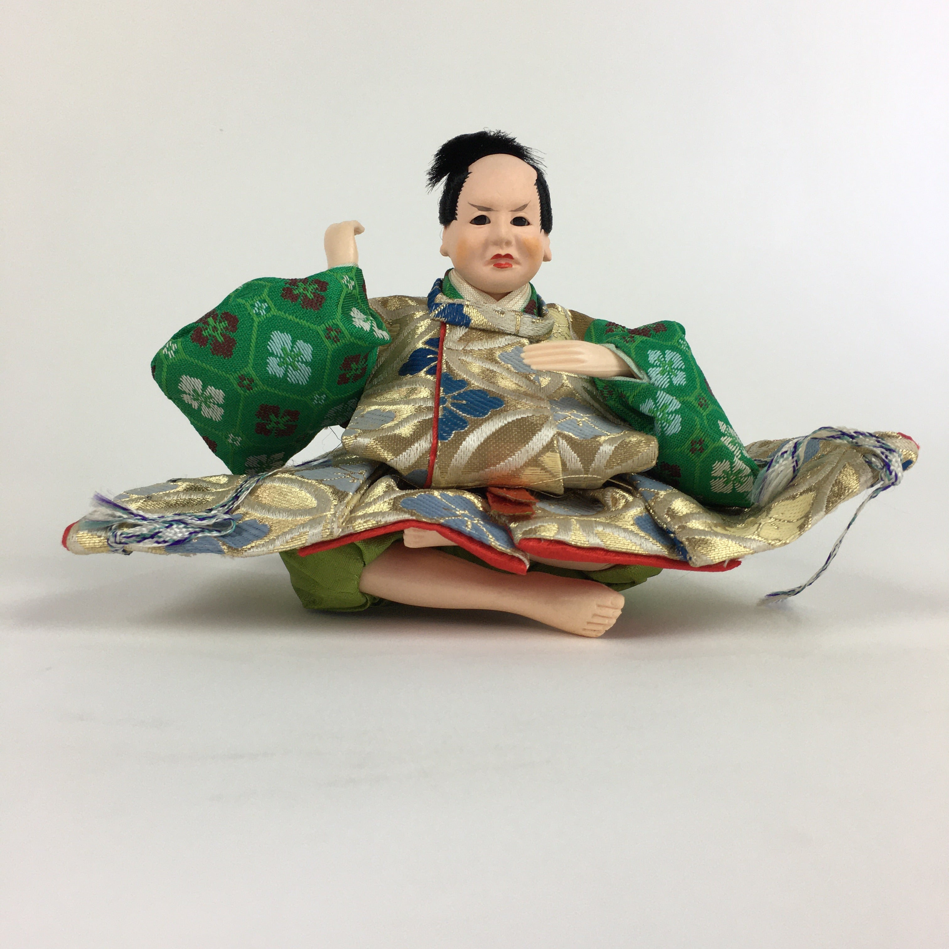 Japanese Hina Doll Servant Vtg Expressive Anger Face Girls Day Decor ID439