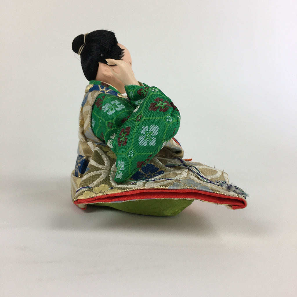 Japanese Hina Doll Servant Vtg Expressive Anger Face Girls Day Decor ID439
