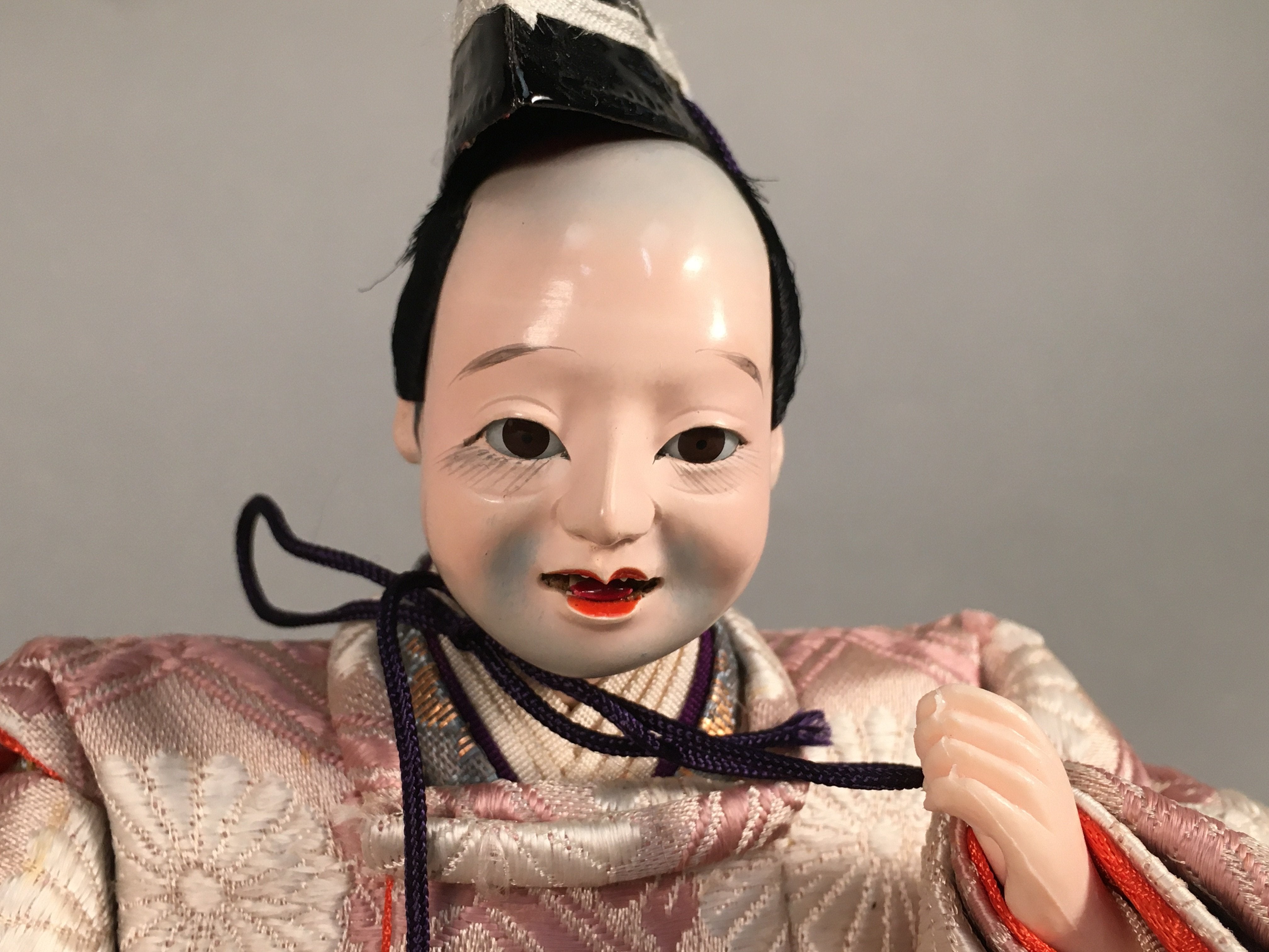 Japanese Hina Doll Servant Vtg Expressive Crying Face Girls Day Decor ID301