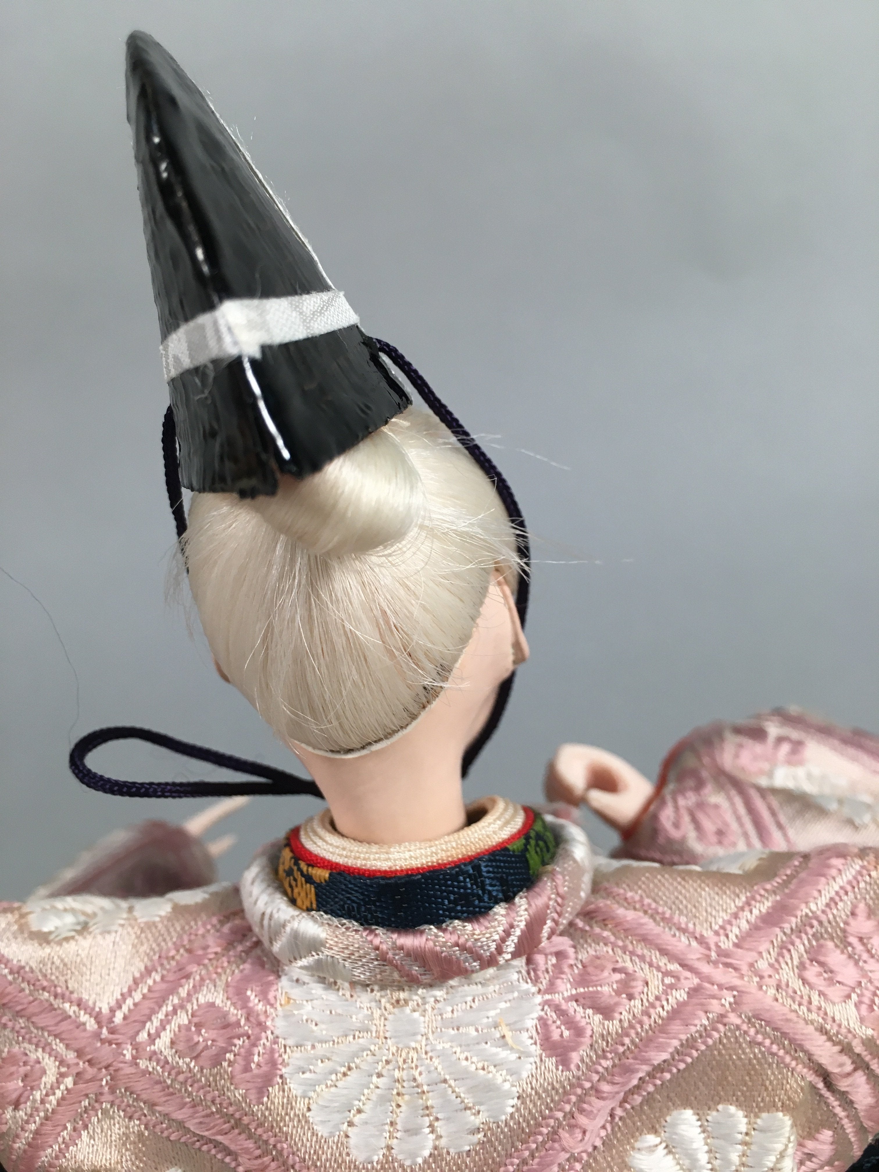 Japanese Hina Doll Servant Vtg Expressive Smile Face Girls Day Decor ID299