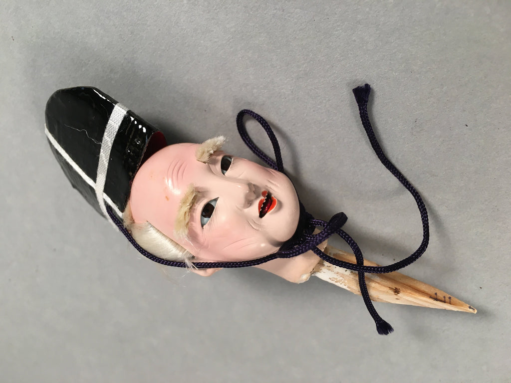 Japanese Hina Doll Servant Vtg Expressive Smile Face Girls Day Decor ID299