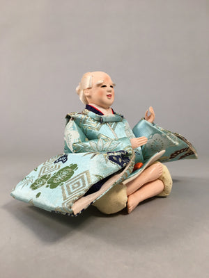 Japanese Hina Doll Servant Vtg Expressive Smile Face Girls Day Decor ID356