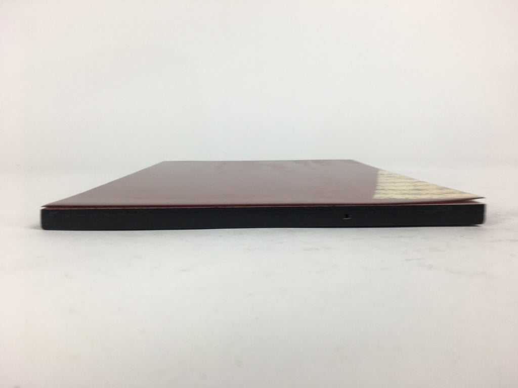 Japanese Hina Doll Stand Flower Stand Display Mat Vtg Wood Red Rectangle ID406