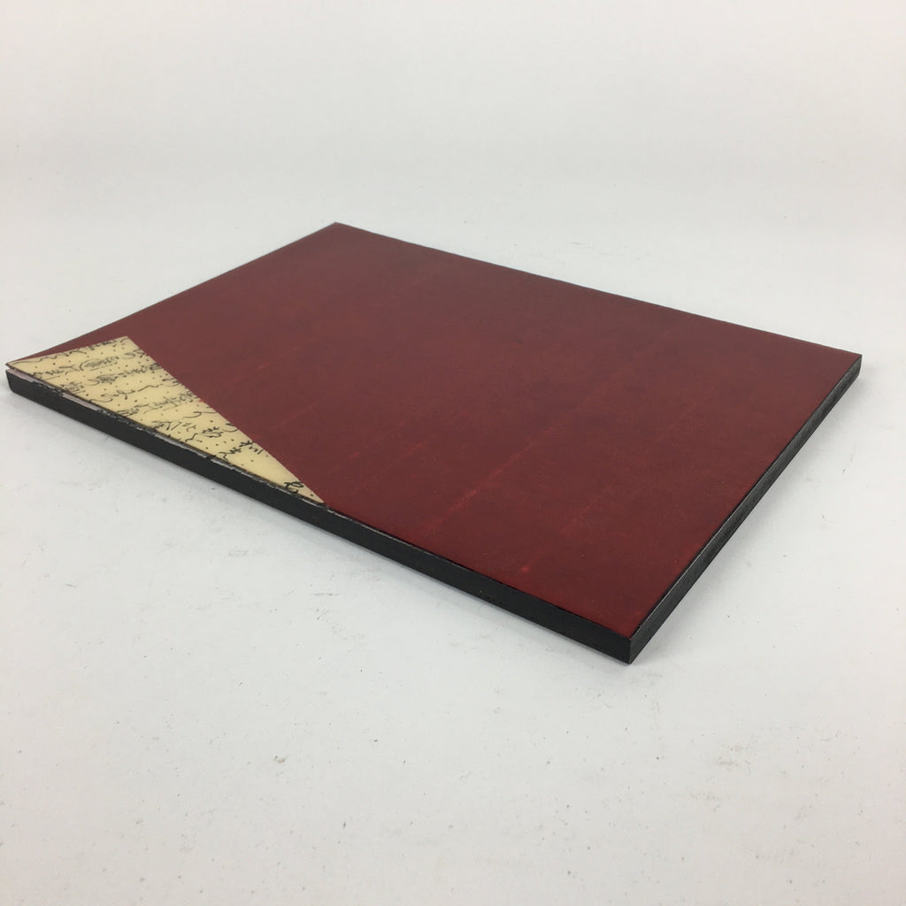 Japanese Hina Doll Stand Flower Stand Display Mat Vtg Wood Red Rectangle ID406
