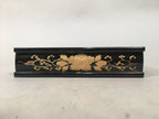 Japanese Hina Doll Stand Furniture Base Throne Vtg Wood Black Rectangle ID344