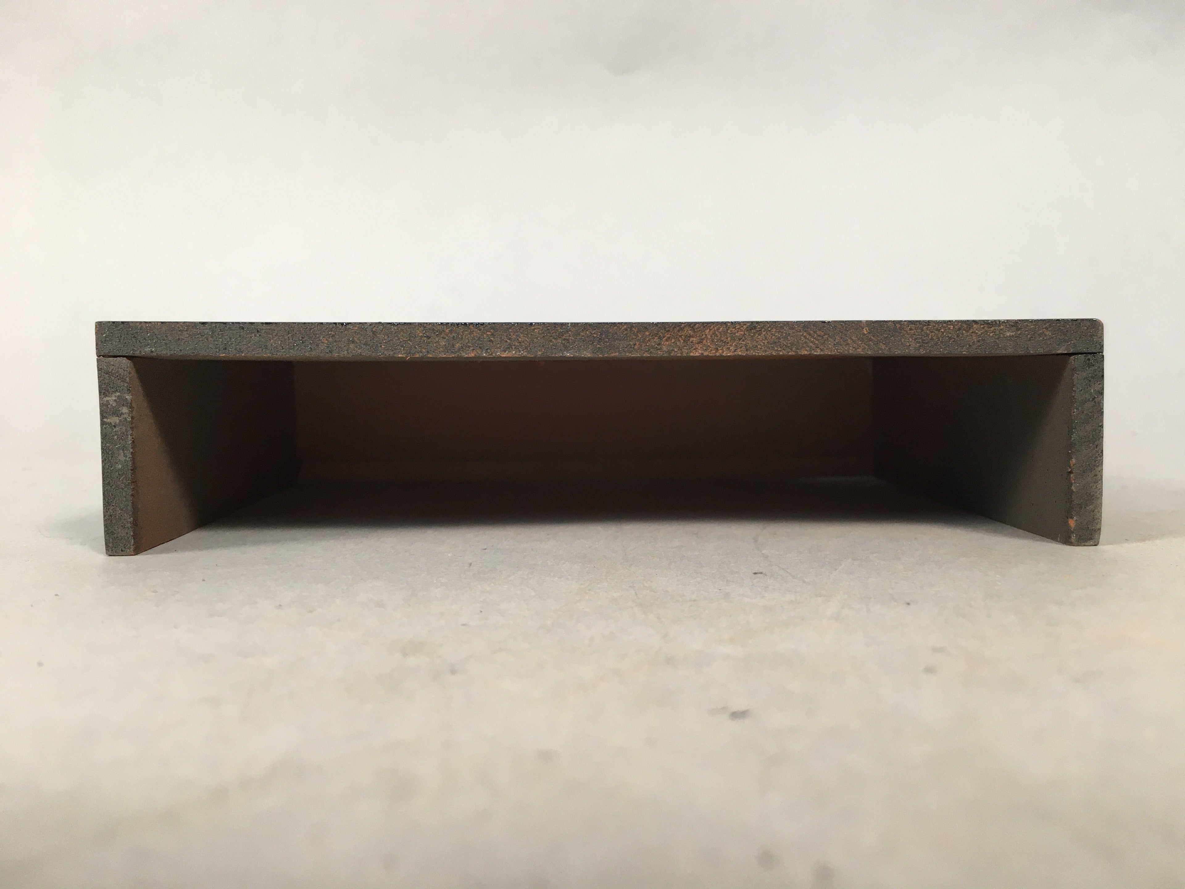Japanese Hina Doll Stand Furniture Base Throne Vtg Wood Black Rectangle ID344