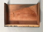 Japanese Hina Doll Stand Furniture Base Throne Vtg Wood Black Rectangle ID344
