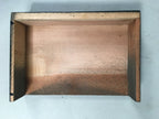 Japanese Hina Doll Stand Furniture Base Throne Vtg Wood Black Rectangle ID346