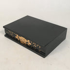 Japanese Hina Doll Stand Furniture Base Throne Vtg Wood Black Rectangle ID346