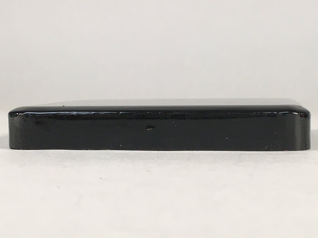 Japanese Hina Doll Stand Furniture Base Throne Vtg Wood Black Rectangle QT102