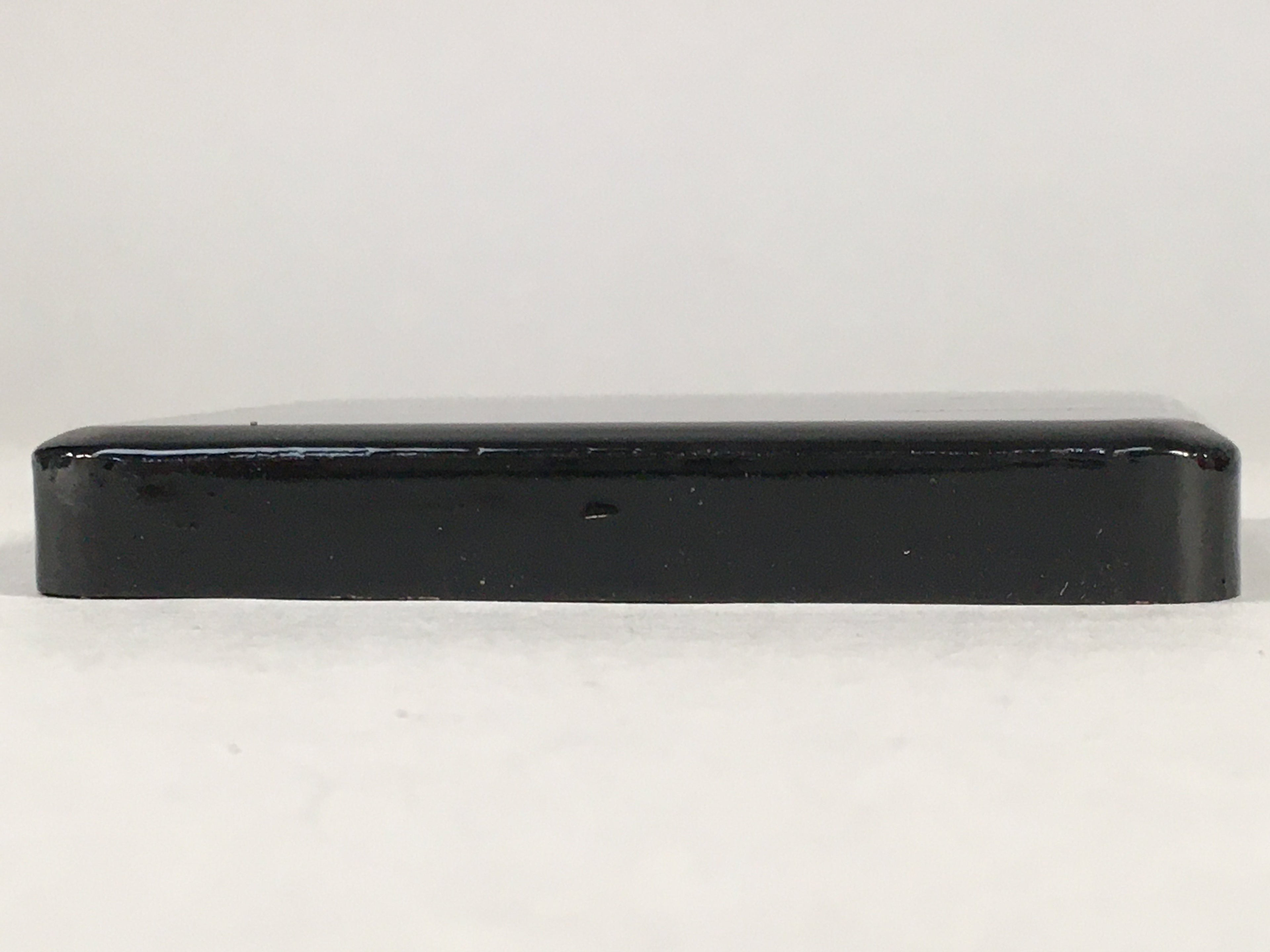Japanese Hina Doll Stand Furniture Base Throne Vtg Wood Black Rectangle QT102