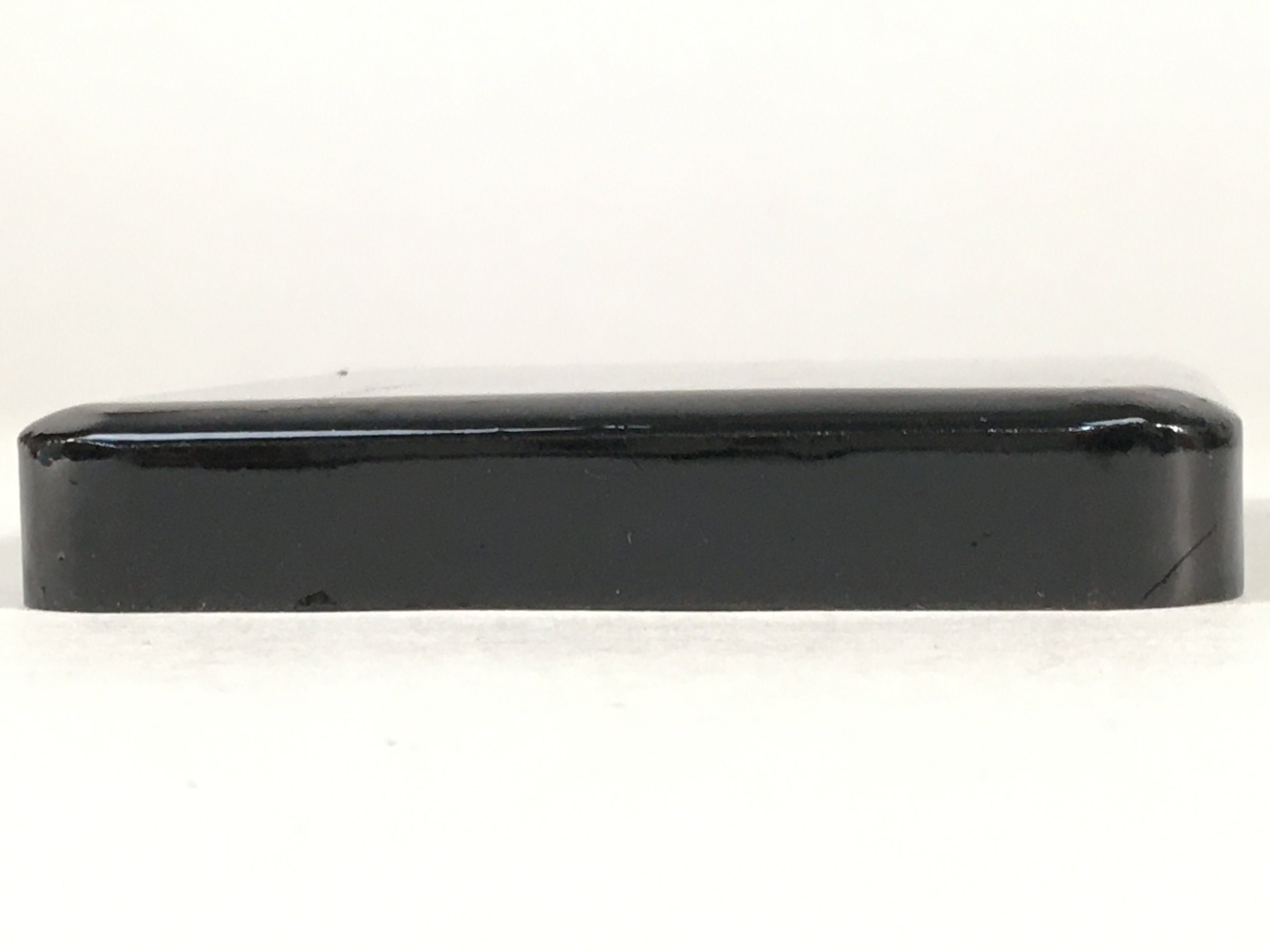 Japanese Hina Doll Stand Furniture Base Throne Vtg Wood Black Rectangle QT102
