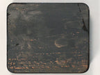 Japanese Hina Doll Stand Furniture Base Throne Vtg Wood Black Rectangle QT102