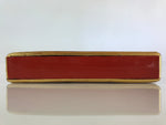 Japanese Hina Doll Stand Furniture Base Throne Vtg Wood Makie Red Gold ID462