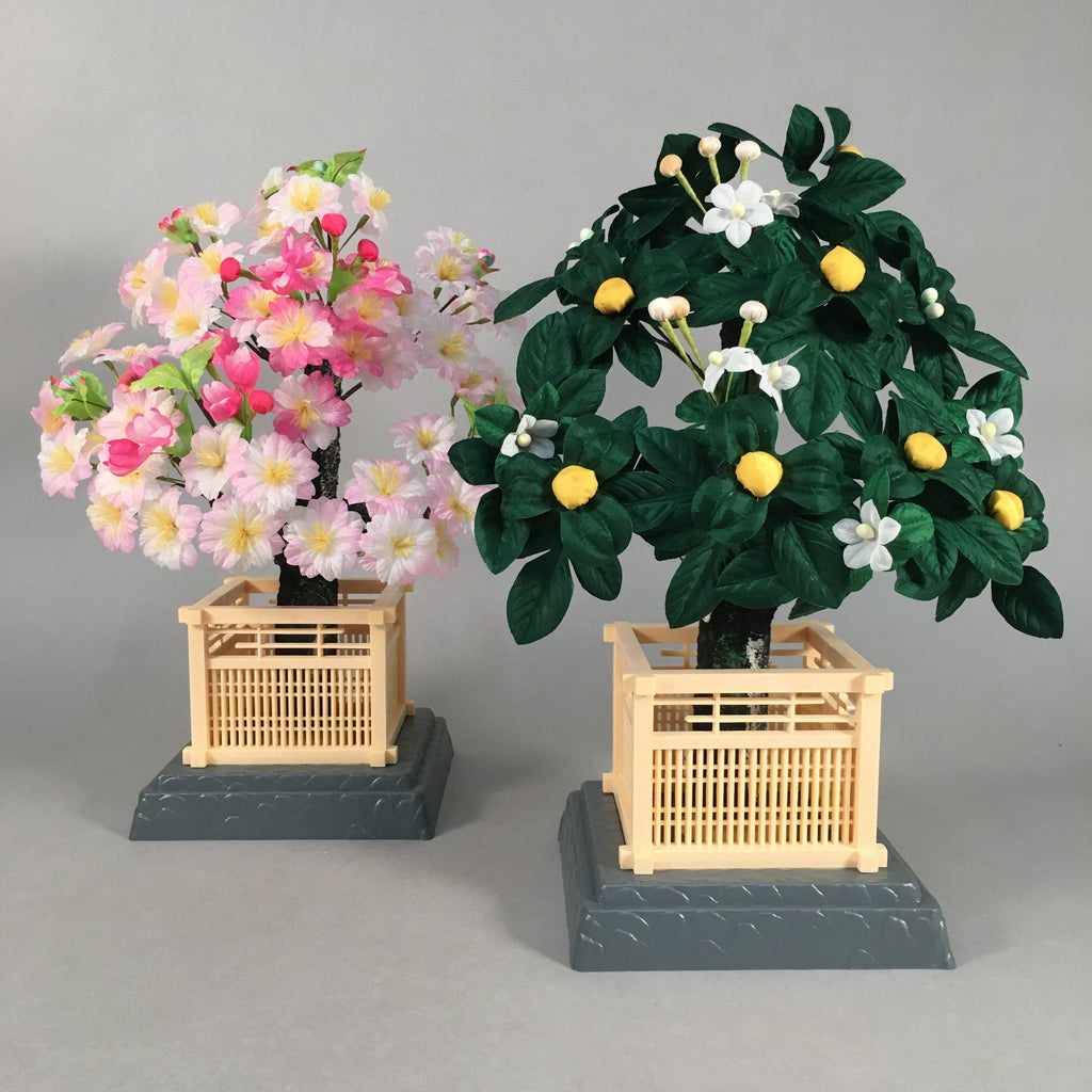 Japanese Hina Doll Tachibana Trees Cherry Blossom Ornaments Decoration ID322