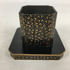 Japanese Hina Doll Tray Vtg Lacquer Gold Makie Wood Miniature Furniture ID402