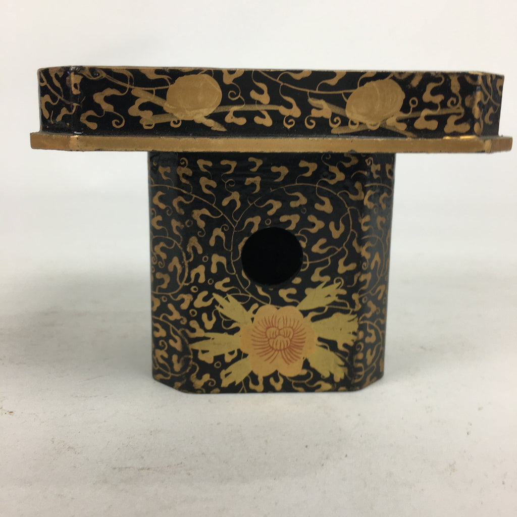 Japanese Hina Doll Tray Vtg Lacquer Gold Makie Wood Miniature Furniture ID402
