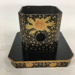 Japanese Hina Doll Tray Vtg Lacquer Gold Makie Wood Miniature Furniture ID402