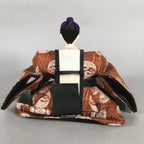 Japanese Hina Doll Vtg Emperor Girls Day Brown Kimono Man Dairi ID297