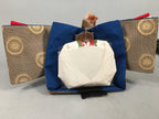 Japanese Hina Doll Vtg Emperor Girls Day Kimono Man Tatami Stand ID280