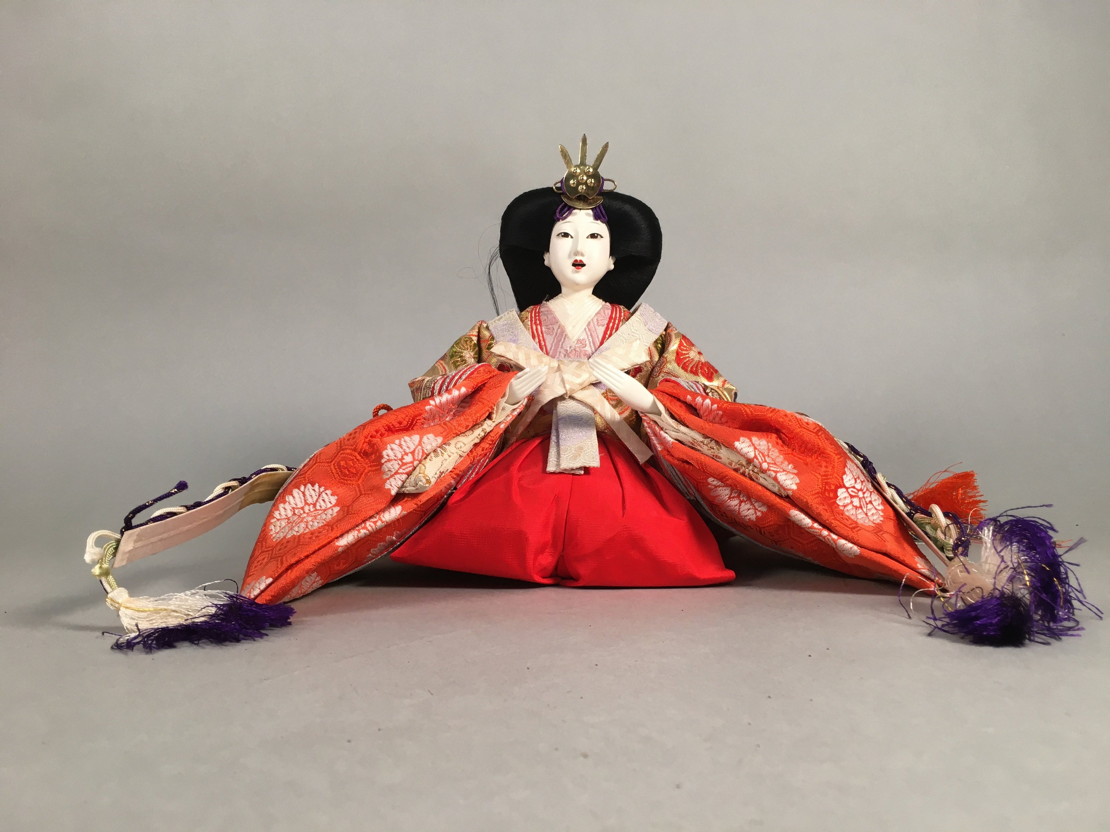 Japanese Hina Doll Vtg Empress Girls Day Festival Kimono Woman ID302