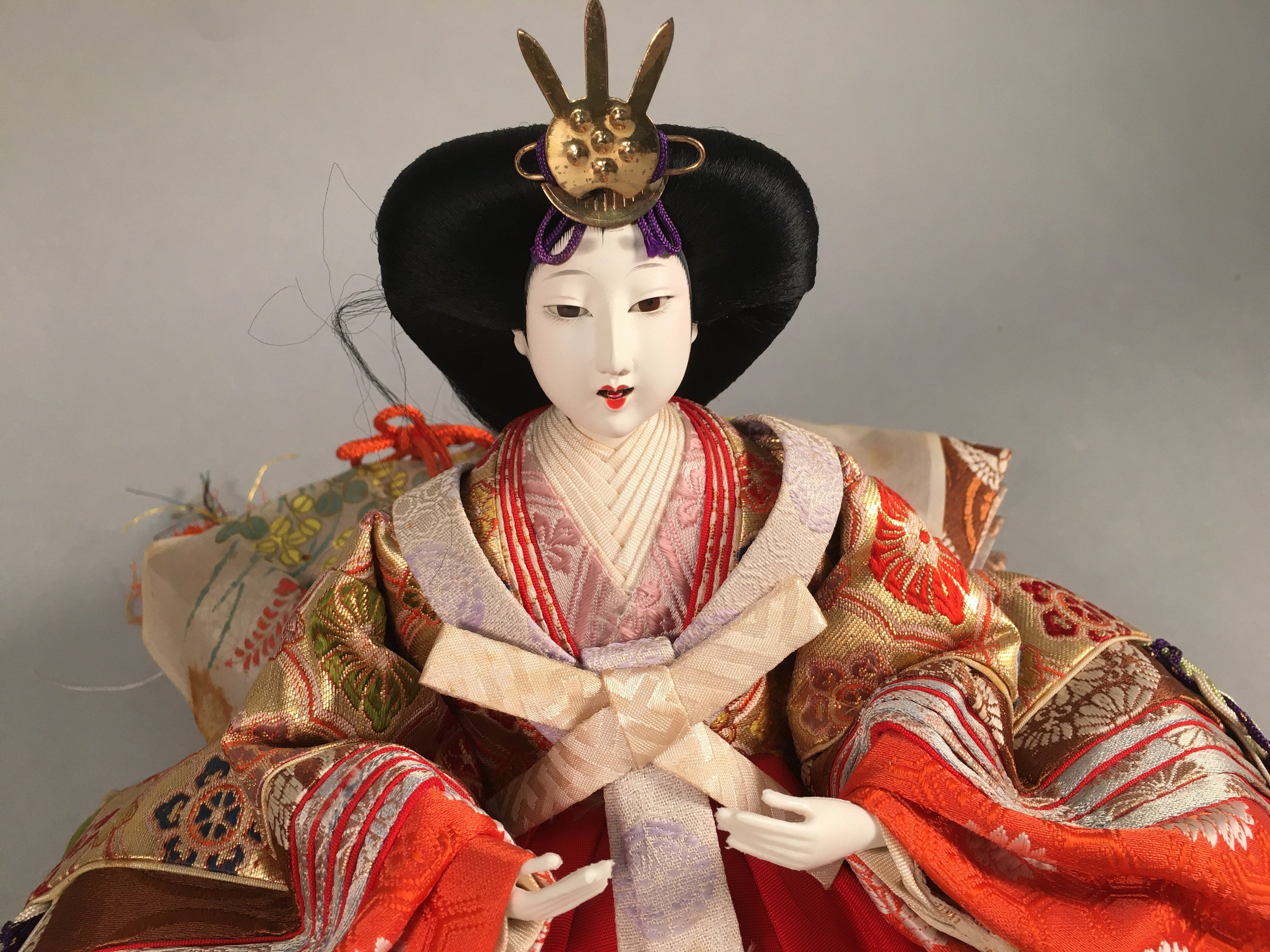 Japanese Hina Doll Vtg Empress Girls Day Festival Kimono Woman ID302