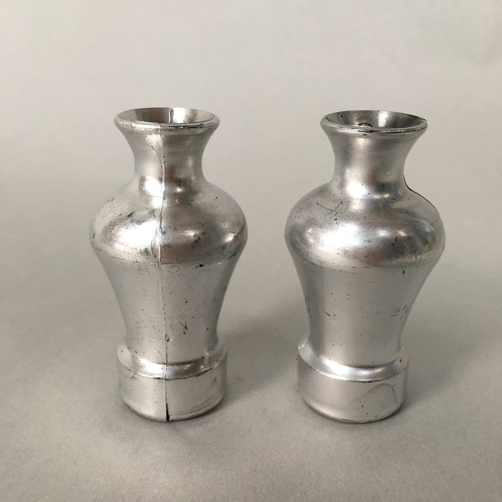 Japanese Hina Doll Vtg Flower Stand Accessory Sake Bottle Silver ID365
